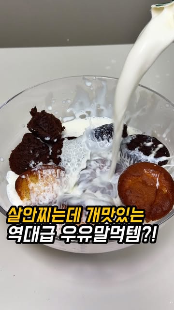 먹통령이 우유와 함께 소개한 널담 카스테라