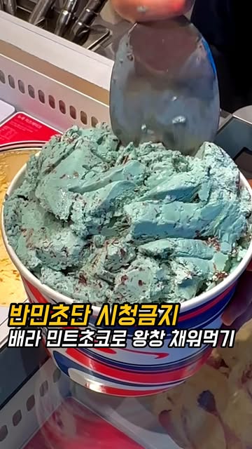 배스킨라빈스 · 민트초코